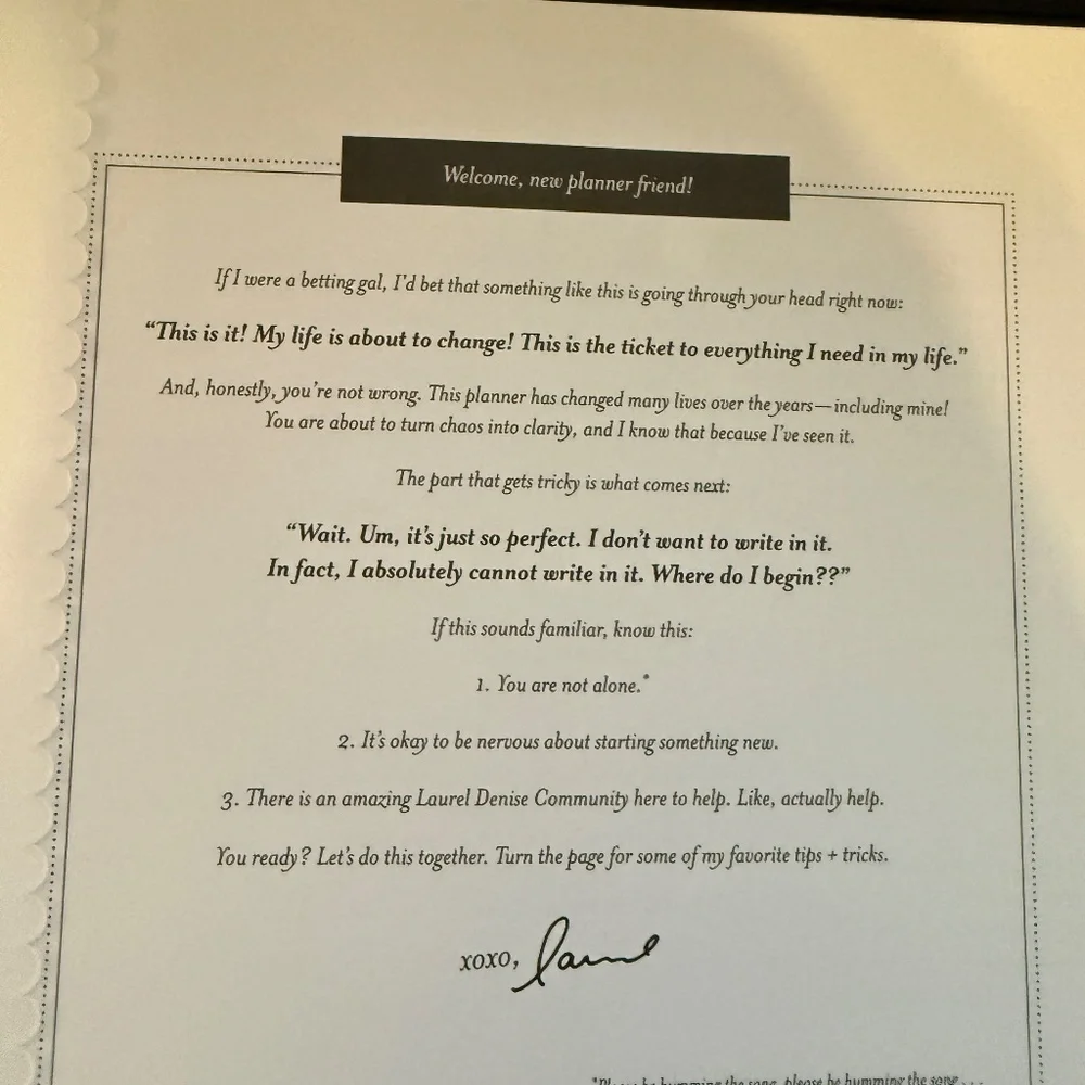 Laurel Denise Nancy Planner (Partially Used - Hence Discounted Pricing) SMALL - Picture 7 of 11